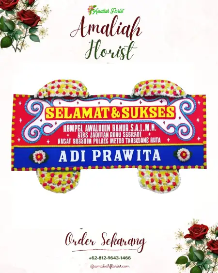 Papan Bunga Ucapan Selamat Pasar Pagi